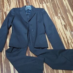 Brown with Gold Pinstripe Suit